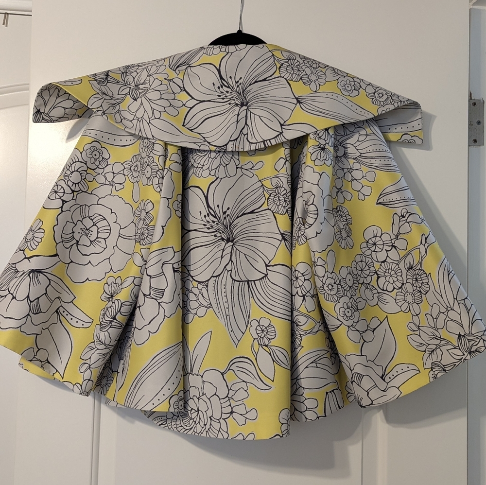 As seen on Emily in Paris: Vassilis Zoulias' Yellow and Gray Floral Jacket - Picture 3 of 4
